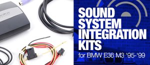BMW E36 M3 Dice Sound System Integration Kits