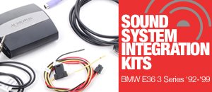 BMW E36 3 Series Dice Sound System Integration Kits