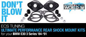 BMW E30 3 Series ECS Tuning Rear Shock Mount Kits