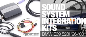 BMW E39 528i Dice Sound System Integration Kits
