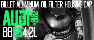 Audi B8 S5 4.2L Billet Oil Filter Housing Cap