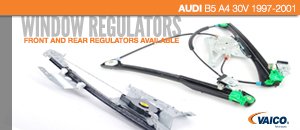 Audi B5 A4 30V Quattro Vaico Window Regulators