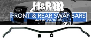 Audi B7 RS4 H&R Sway Bars