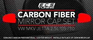 VW MKV Jetta 2.5L ECS Carbon Fiber Mirror Cap Set