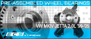 VW MKIV Jetta 2.0L Pre-Assembled Wheel Bearings