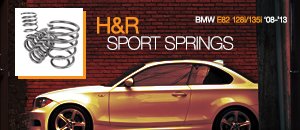 BMW E82 128i/135i H&R Sport Springs