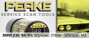 BMW E30 3 Series Peake Service Scan Tools