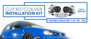 VW MKIV Golf/GTI 1.8T Cup Kit/Coilover Installation Kit