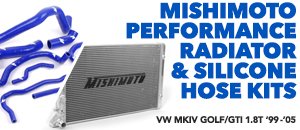 VW MKIV Golf/GTI 1.8T Mishimoto Radiator and Hose Kits