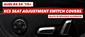 Audi B8 S4 Aluminum Power Seat Control Switch Covers