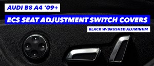 Audi B8 A4 Aluminum Power Seat Control Switch Set