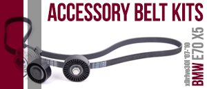 BMW E70 X5 xDrive30i Accessory Drive Belt Service Kits