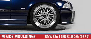 M Side Mouldings for BMW E36 3 Series Sedan 92-99