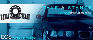 BMW E36 M3 ECS Wheel Spacers