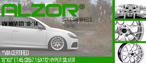 VW MKVI GTI Alzor Style 349 Wheels