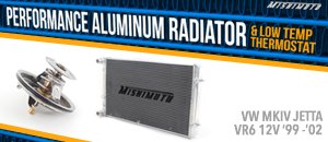 VW MKIV Jetta VR6 12v Mishimoto Radiator