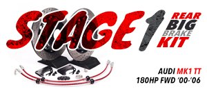 Audi MKI TT 180 FWD Stage 1 Rear Big Brake Kit