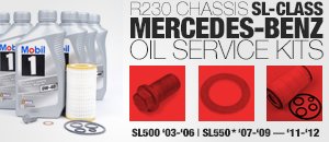 Mercedes-Benz R230 SL-Class Oil Service Kits