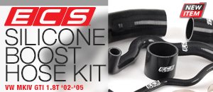 VW MKIV GTI 1.8T ECS Silicone Boost Hose Kit