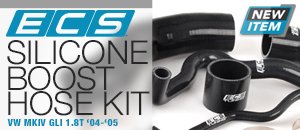 VW MKIV GLI 1.8T ECS Silicone Boost Hose Kit