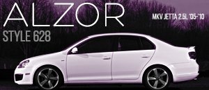 VW MKV Jetta 2.5L Alzor Style 628 Wheels