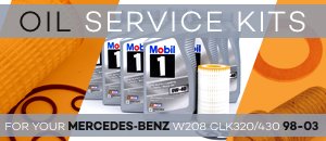 Mercedes Benz W208 CLK320/430 Oil Service Kits
