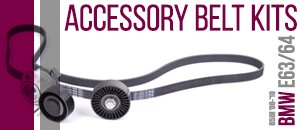 BMW E63 E64 650i Accessory Belt Kits