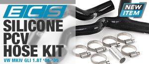 VW MKIV GLI 1.8T ECS Silicone PCV Hose Kit