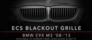 BMW E9x M3 ECS Blackout Grille Sets