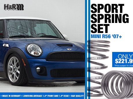 H&R 50452 Sport Spring For 2013 Mini Cooper