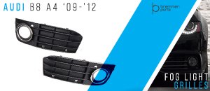 Audi B8 A4 Fog Light Grilles