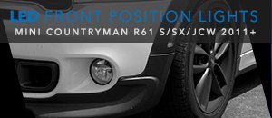 R60 MINI Countryman Ziza Front Position LED Lights