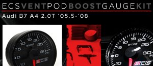 Audi B7 A4 2.0T ECS Vent Pod Boost Gauge Kit