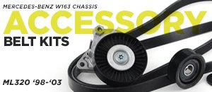Mercedes-Benz W163 ML-Class Accessory Belt Kits