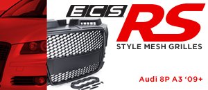 Audi 8P A3 ECS RS Style Mesh Grilles