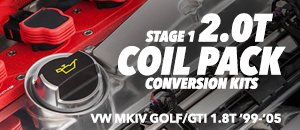 VW MKIV Golf/GTI 1.8T to 2.0T Coil Pack Conversion Set
