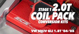 VW MKIV GLI 1.8T to 2.0T Coil Pack Conversion Set