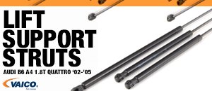 Audi B6 A4 1.8T Quattro Lift Support Struts