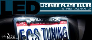 R61 MINI Paceman Ziza LED License Plate Bulbs