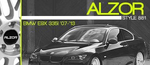 BMW E9x 335i/Xi Alzor Style 881 Wheels