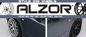 Audi B6 A4 Quattro 19" Alzor Style 349 Wheels
