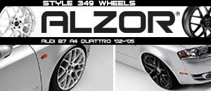Audi B7 A4 Quattro 19" Alzor Style 349 Wheels