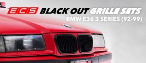 BMW E36 3 Series Blackout Grilles