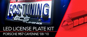 Porsche 957 Cayenne Ziza LED License Plate Kit