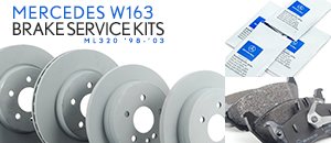 Mercedes-Benz W163 ML320 Brake Service Kits