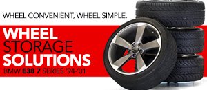 BMW E38 7 Series Wheel Storage Solutions