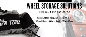 Gen 1 R50/R53 MINI Wheel Storage Solutions