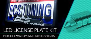 Porsche 955 Cayenne Turbo/S LED License Plate Light Kit