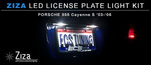 Porsche 955 Cayenne S Ziza LED License Plate Light Kit