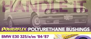 BMW E30 325/e/es Powerflex Polyurethane Bushings